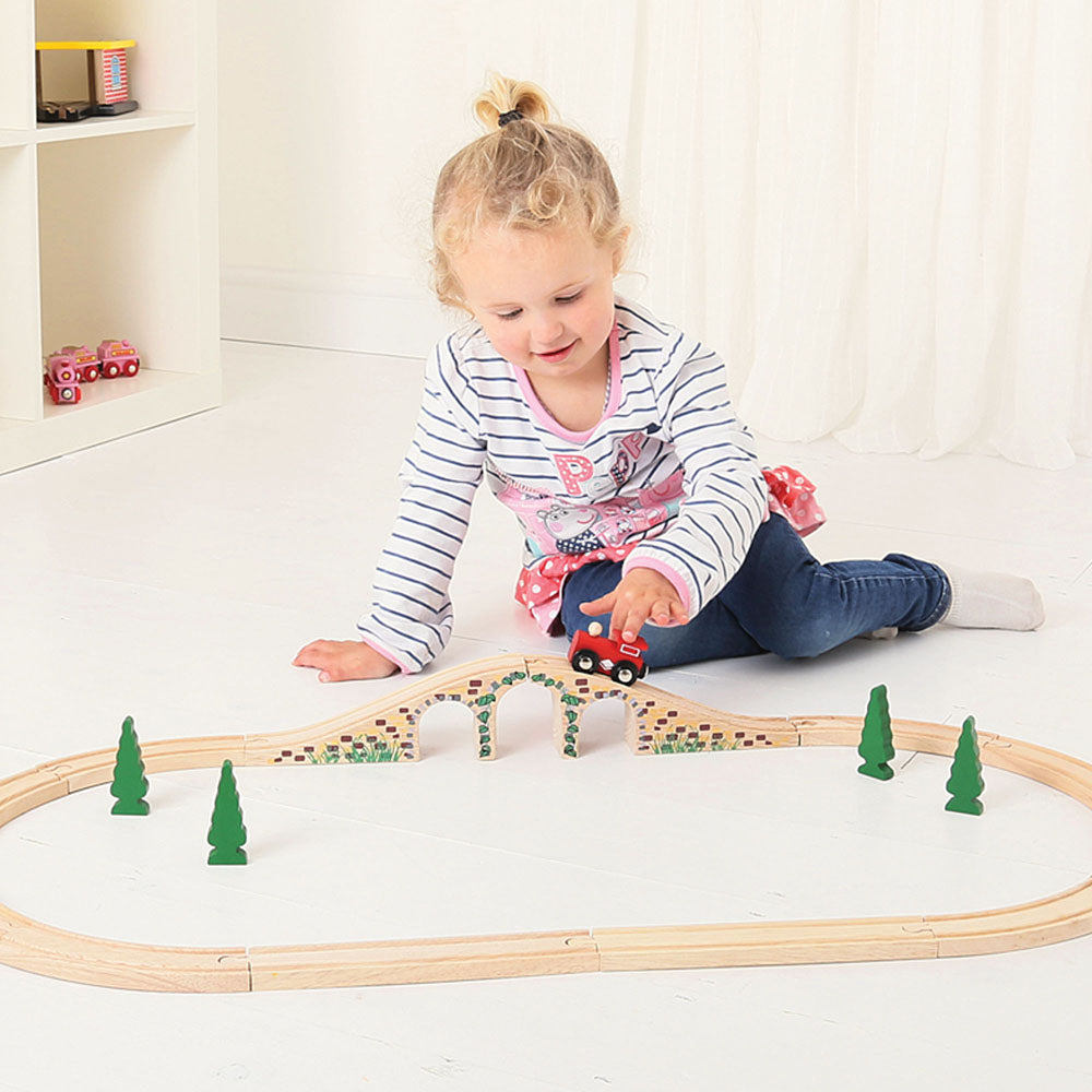 Three Arch Bridge for Wooden Train Sets