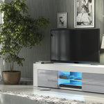 Loom Tv Unit 130cm With Led Lights | Grey