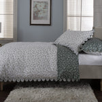 Ashling Garden Duvet Set With Leaf Printed Design | Super King | Green