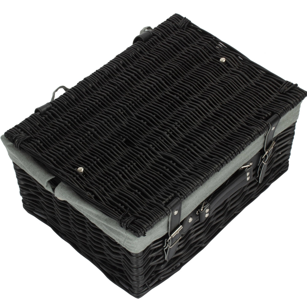 Wicker 40cm Black Hamper | Gray