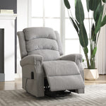 Eltham Dual Motor Electric Lift Assist Recliner With Massage And Heat | Grey