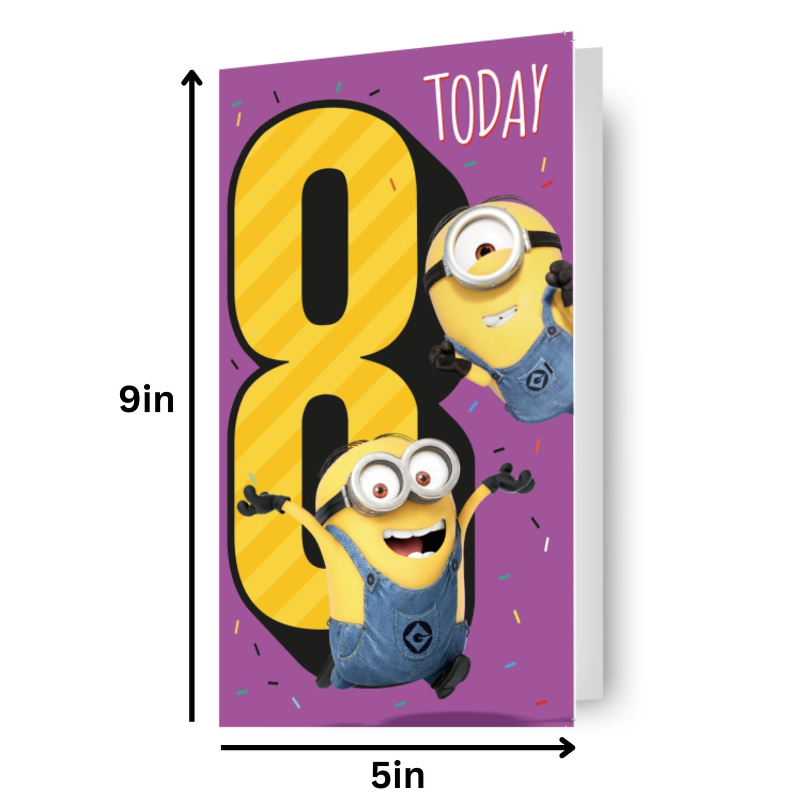 Despicable Me Age 8 Birthday Card Official Product