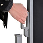 Double Canopy Pull-out Side Awning | Black