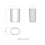 Toothbrush Holder Freestanding/wall Mounted Alife Collection | Pale Green