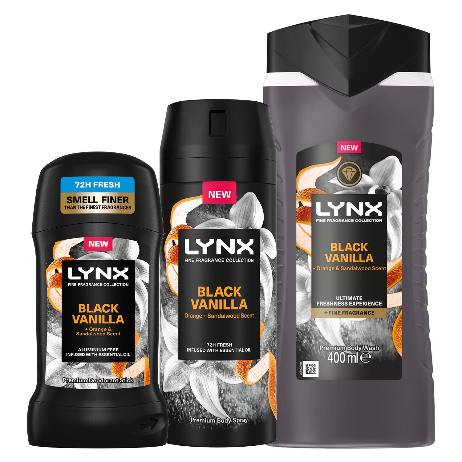 Fine Fragrance Blackvanilla Bundle Bodywash, Spray And Stick