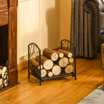 Small Log Rack W/ Side Scrolls