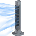 75cm Tower Fan Noise Reduction Wind 3-level Cool Abs Indoor Grey