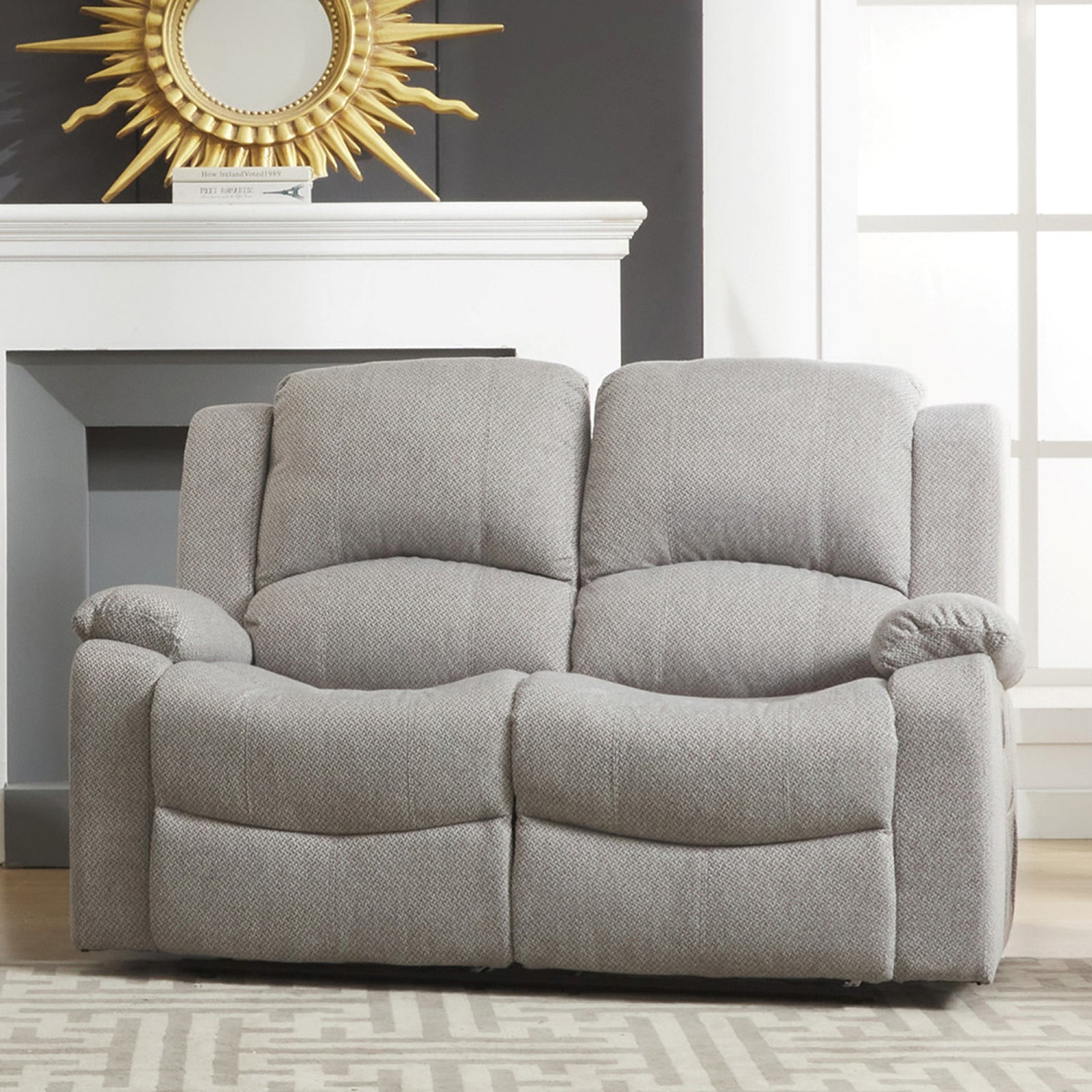 Marldon 2 Seat Manual Recliner Sofa | 2 | Grey