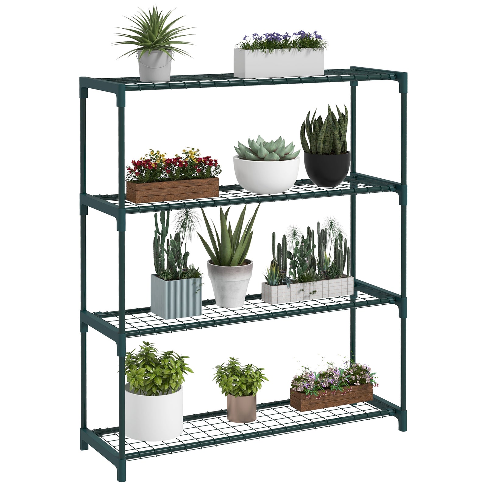 Plant Stand, 4-tier Planter Holder Flower Display Rack