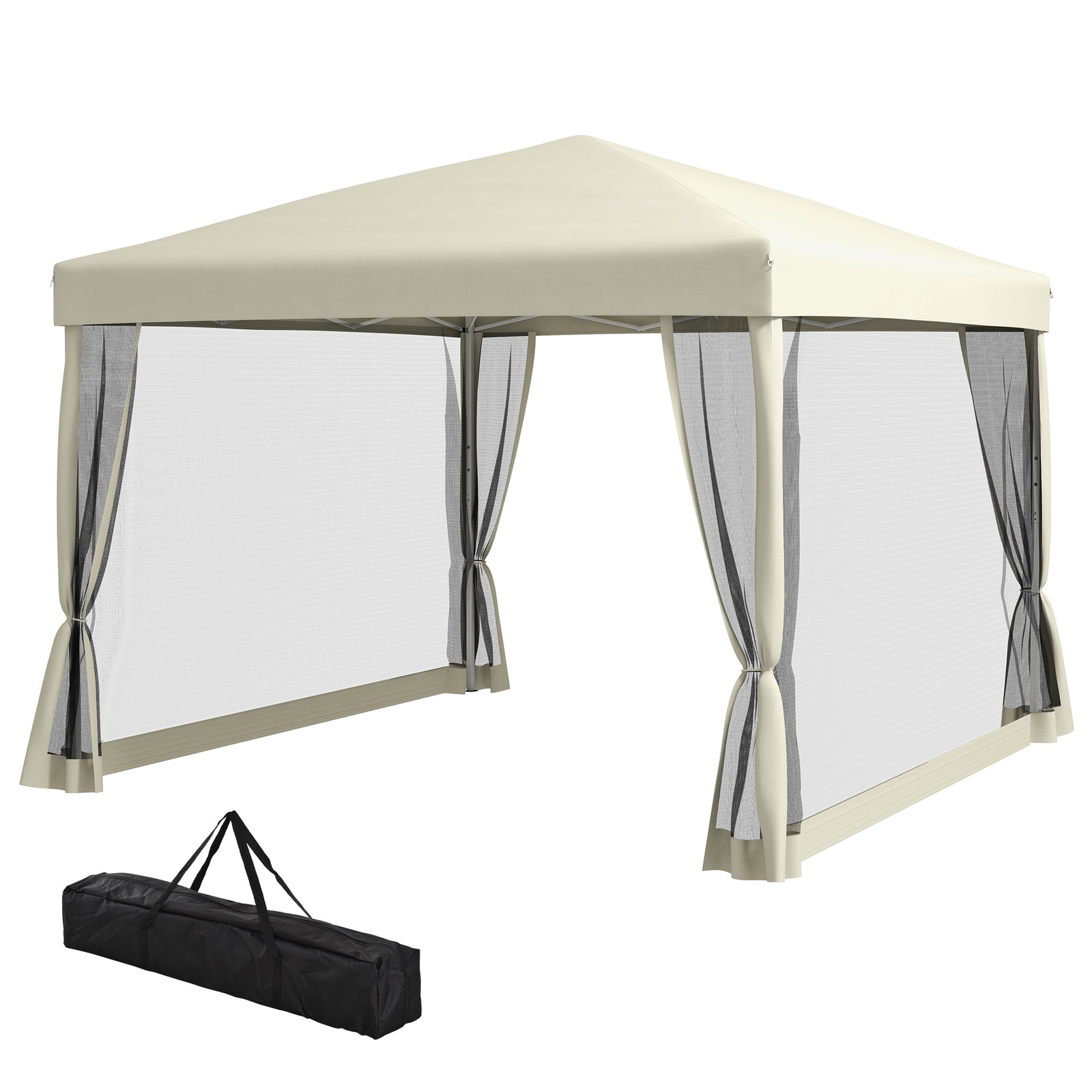 2.97 X 2.97m Gazebo Canopy Pop Up Tent Mesh Screen Shade