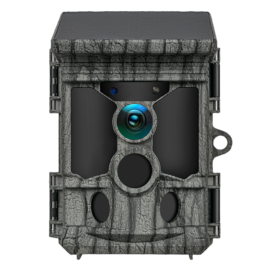 Solar Trail Camera 4k 112mp Hunting Game Cam Wifi Bluetooth 64gb Card | Camouflage