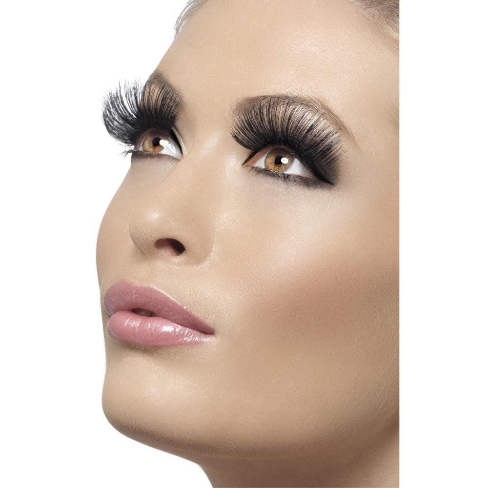Eyelashes, Black, 60s Style, Long