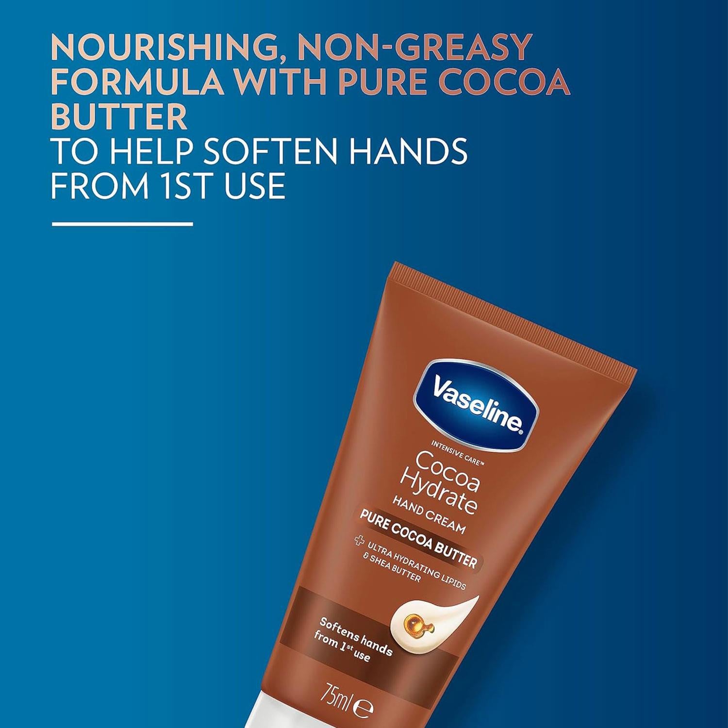 Hand Cream Intensive Care Pure Cocoa Butter Cocoa Hydrate 75ml, 3 Pack
