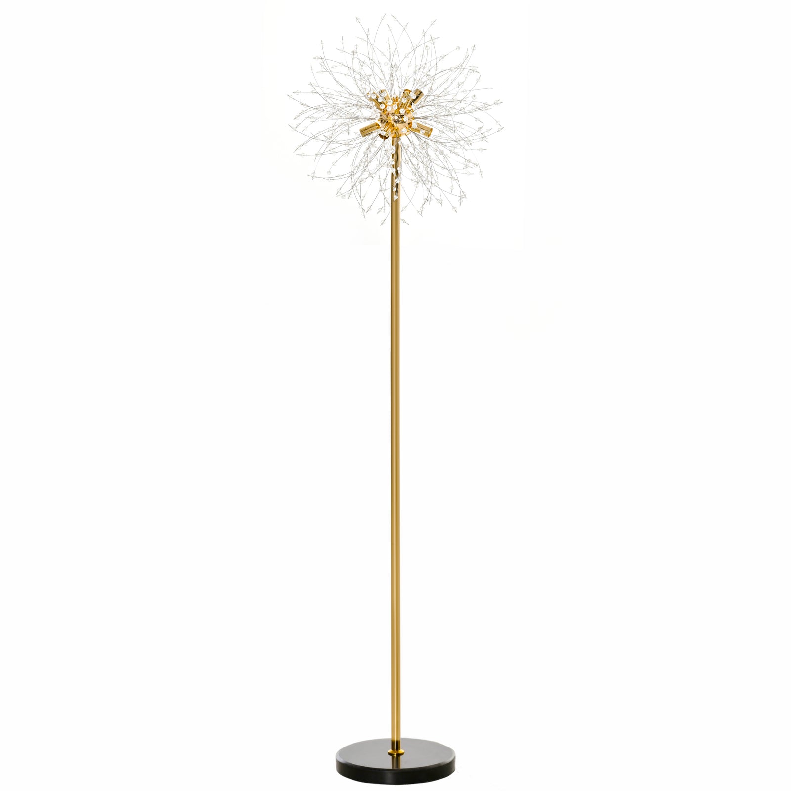 Modern Floor Lamp With Dandelion-like Lampshade Bedroom