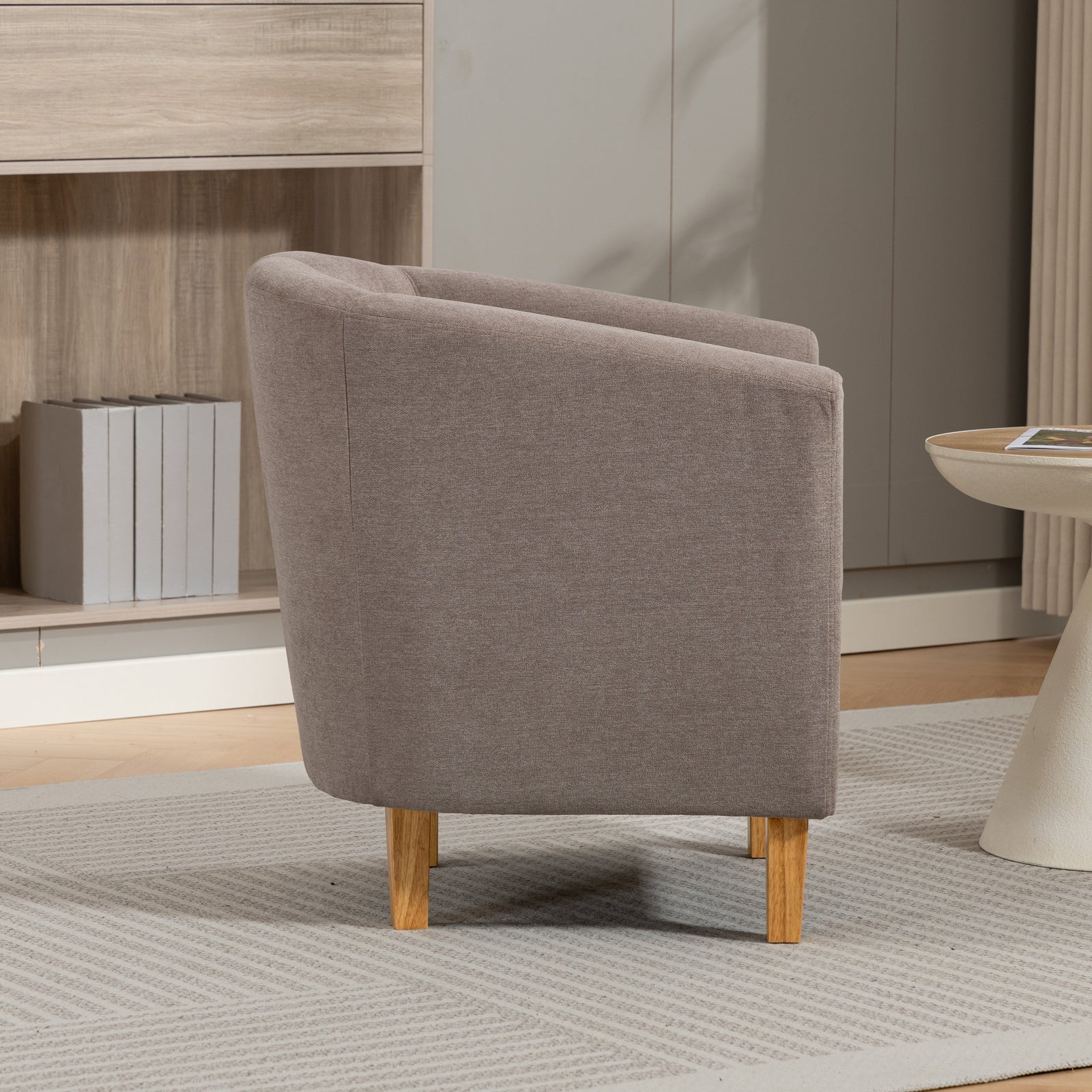 Millie Fabric Accent Chair | Brown