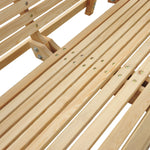 Outdoor 2 Seater Larch Wood Garden Swing Chair Seat Hammock