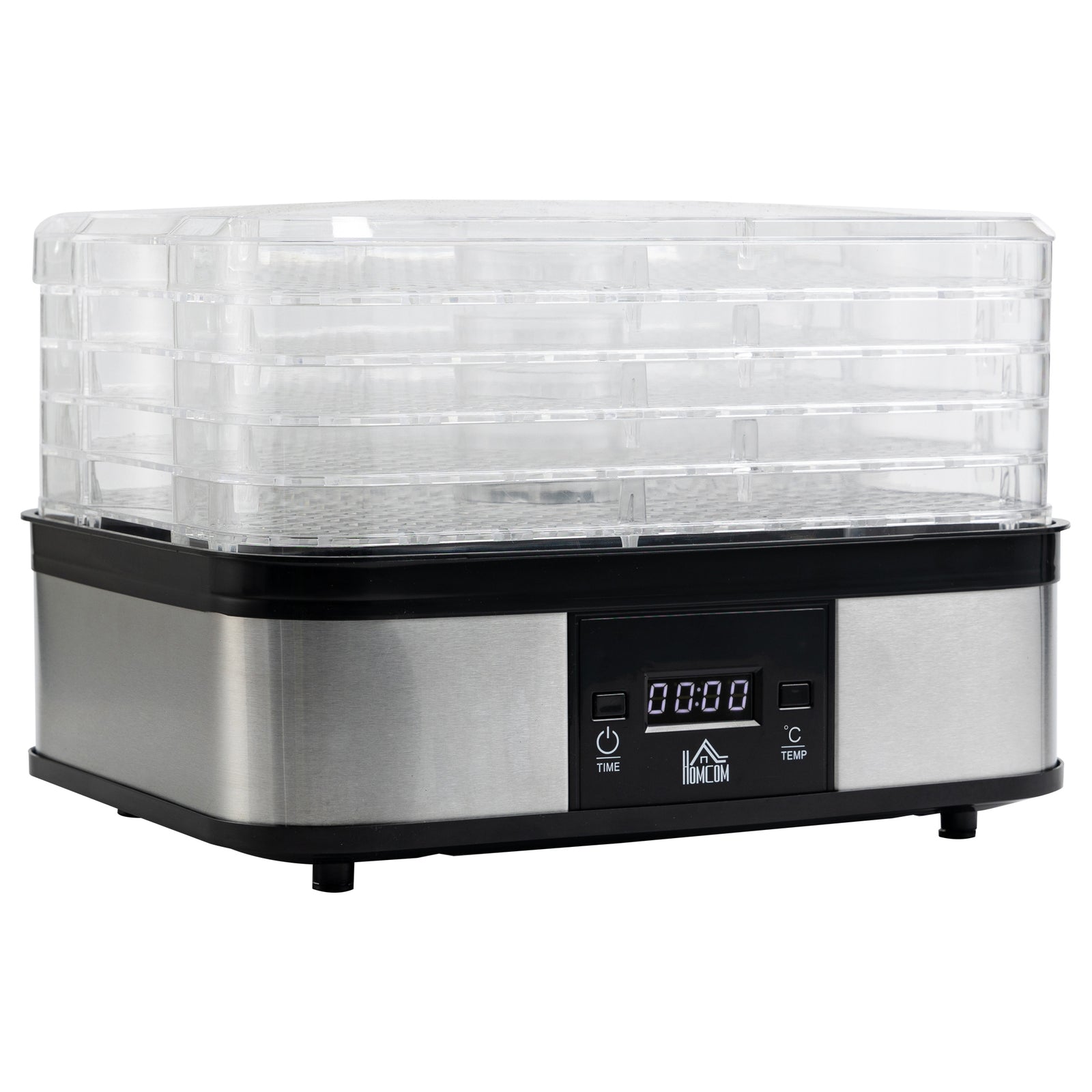5 Tier Food Dehydrator 245w For Drying Fruit Meat Vegetable | One Size | Black