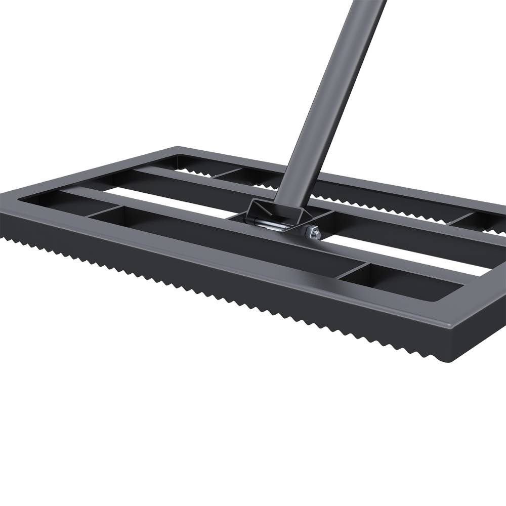 Lawn Leveling Rake - 43x25cm,garden Lawn Levelling Rake With Serrated Design 198cm H