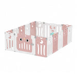 Foldable Baby Kid Playpen 14/16 Panel Safety Play Yard Home Activity Center | Large | Pink