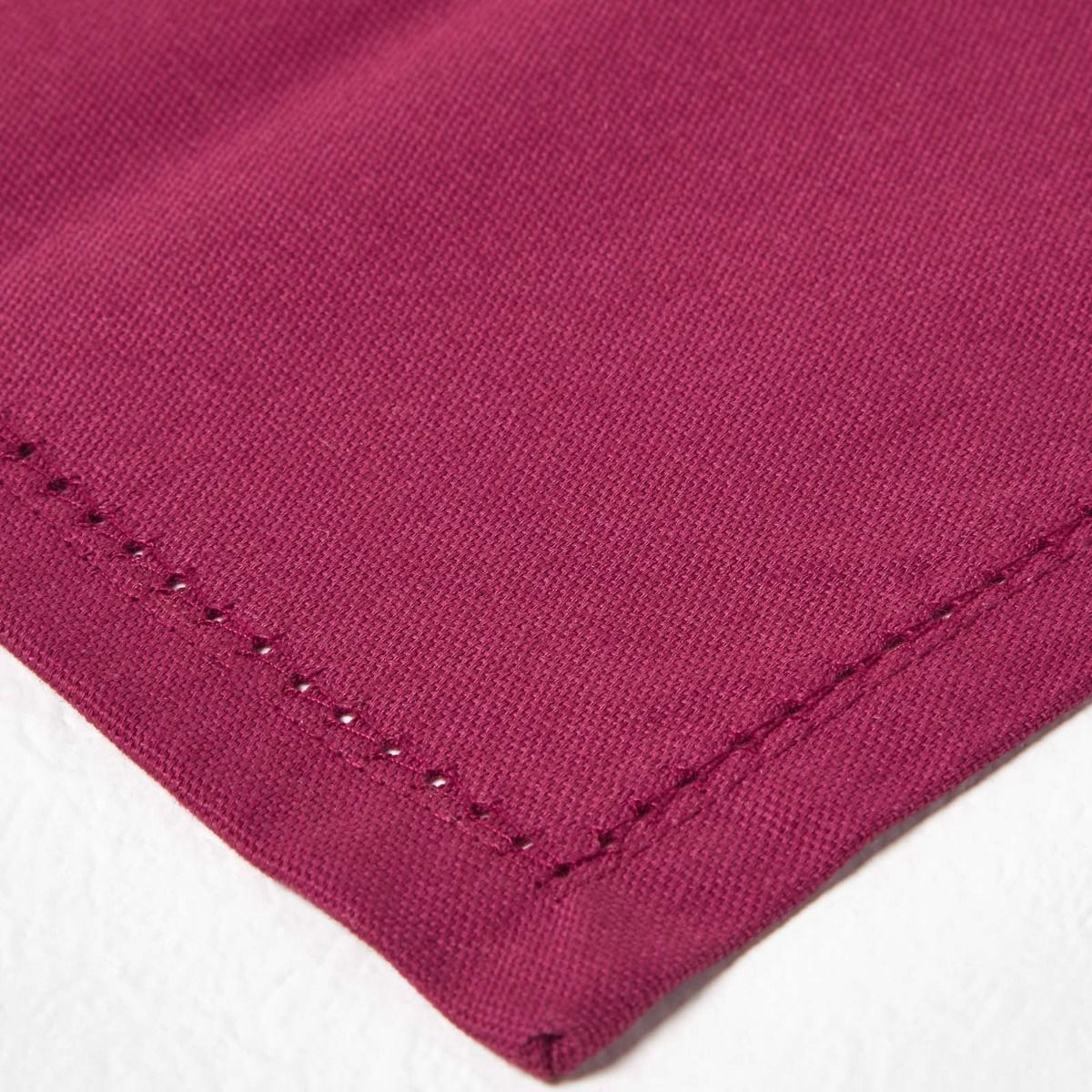 Plain Cotton Fabric 4 Napkins Set | 45cm x 45cm | Plum