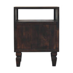 Arno Bedside, Mango Wood, Dark Brown