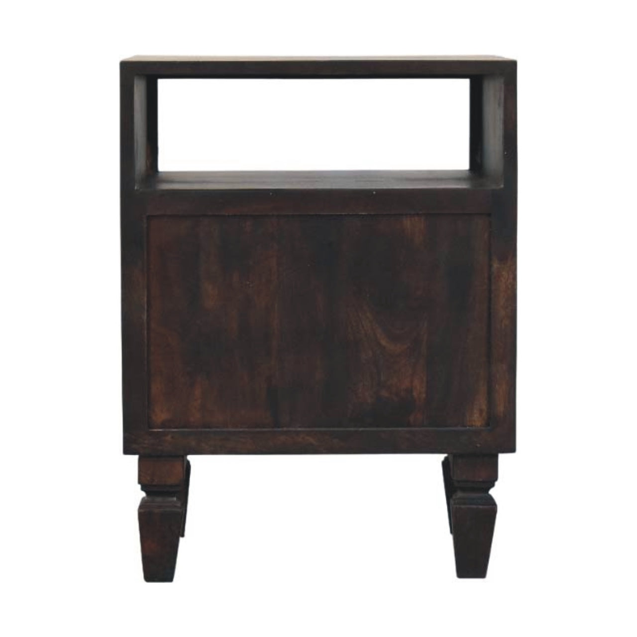 Arno Bedside, Mango Wood, Dark Brown