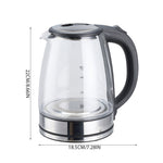 1.8l Glass Electric Kettle – 1500w Fast Boil, Auto Shut-off & Boil-dry Protection
