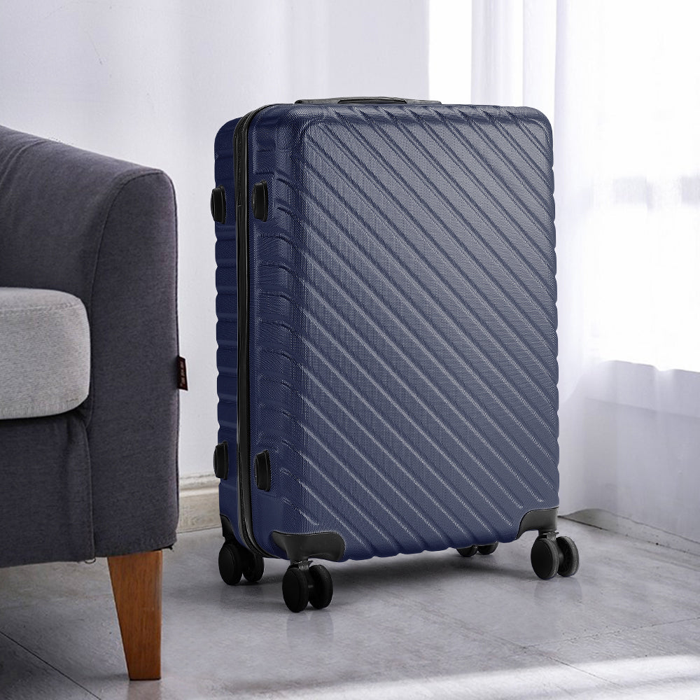 Lightweight Hardside Travel Suitcase With Spinner Wheels | Blue
