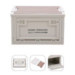 Collapsible Outdoor Camping Storage Box Folding Container | 30l | White