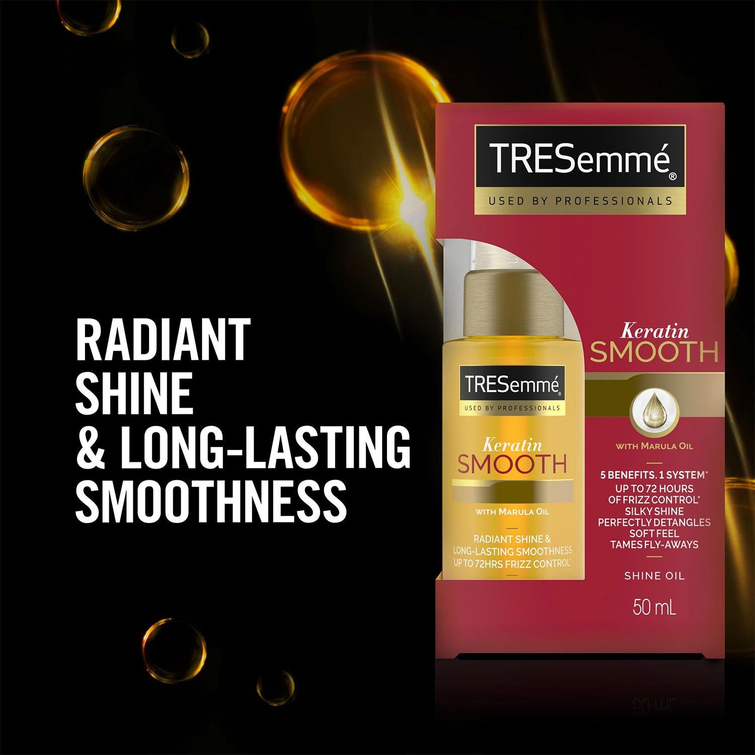 Pro Collection Keratin Smooth Shine Oil With Marula Oil, 6x Of 50ml