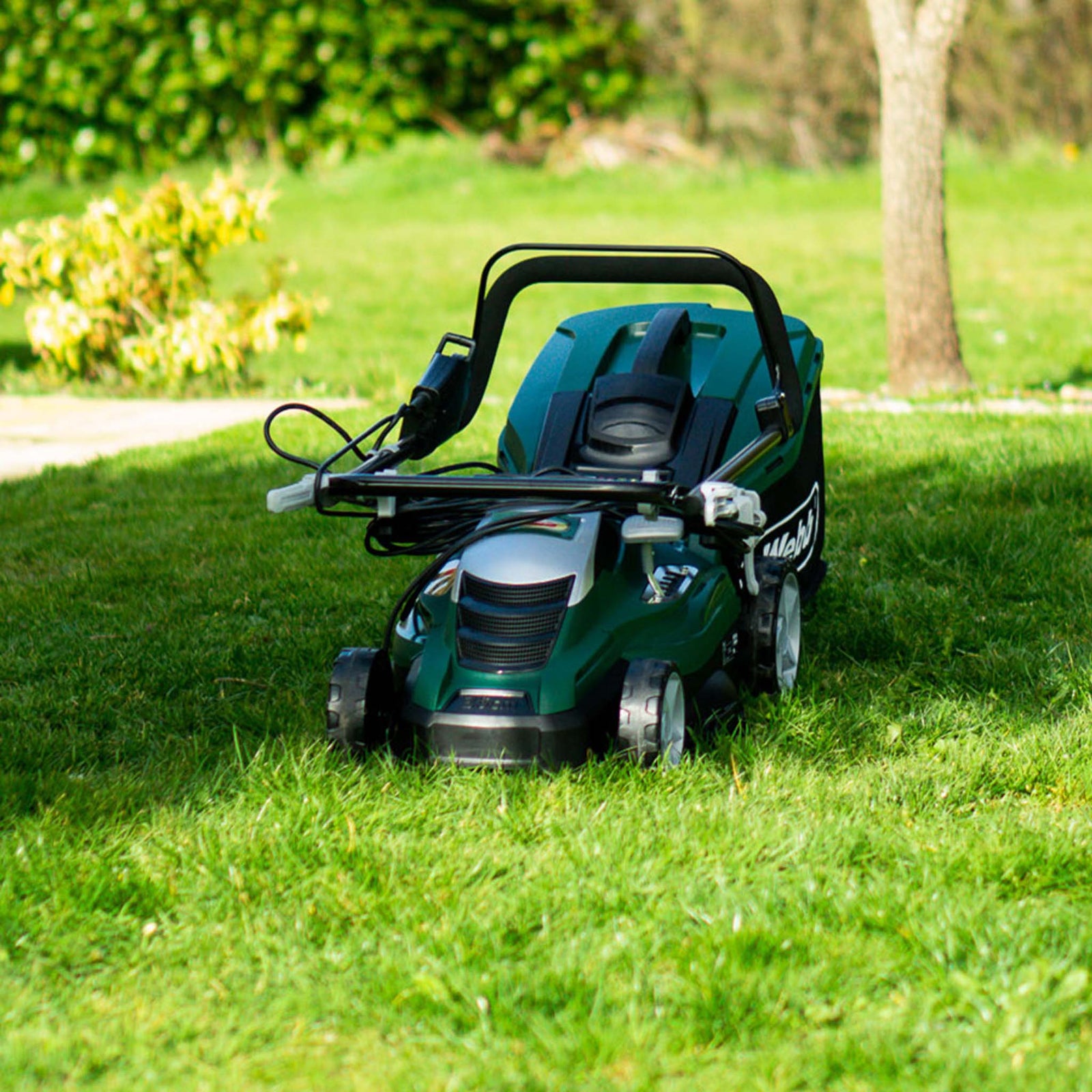 40cm Electric Rotary Lawnmower 1800w 45l Grass Collector | Green