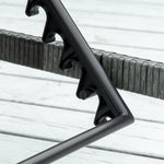 Rattan Reclining Sun Lounger With Cushion | Charcoal Gray