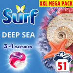 3 In 1 Laundry Washing Detergent Capsules Deep Sea | Set of 2