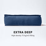 Cotton Dining Chair Booster Cushion | 40cm x 40cm | Navy Blue