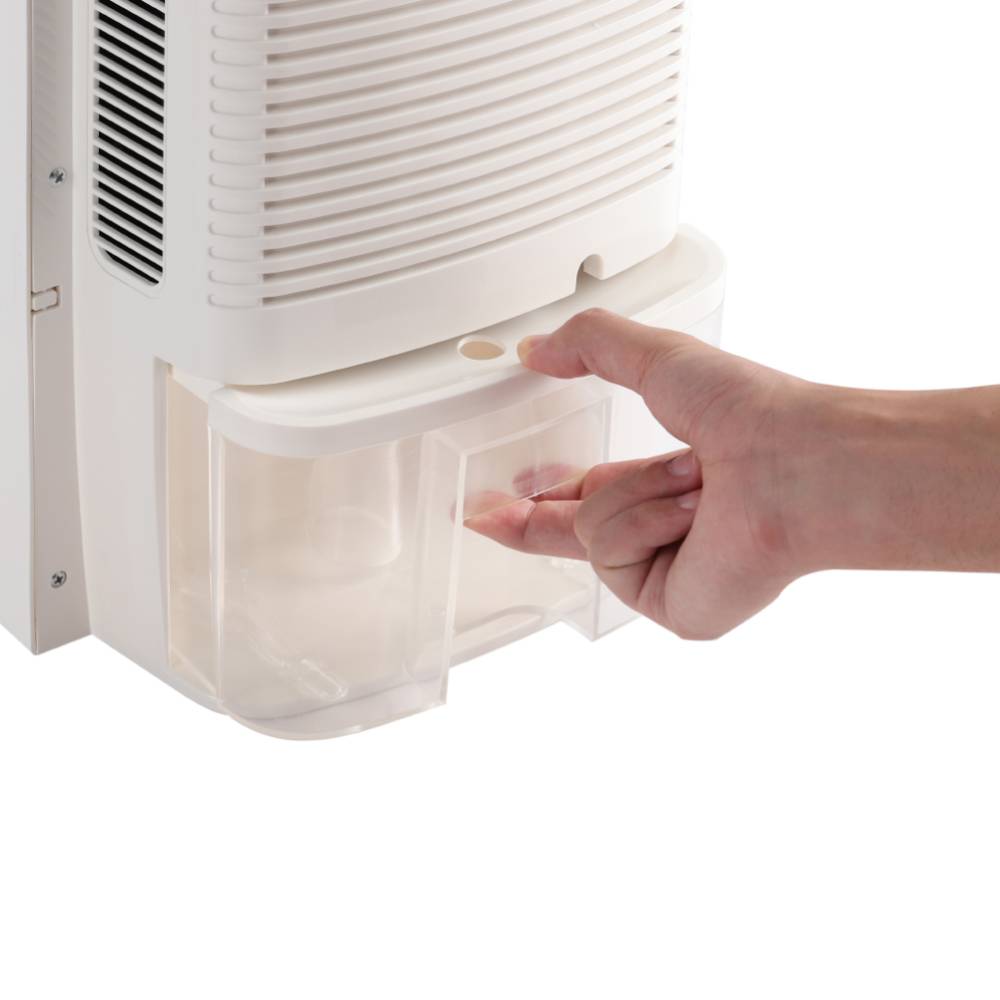 Quiet Dehumidifier With Remote Control, 2.2l Tank & Continuous Drainage – Air Purification, Led Display, And 24h Timer For Comfortable Living