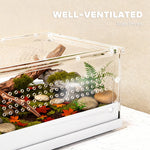 Reptile Terrarium, Vivarium Acrylic For Snake, Gecko | Large | Clear