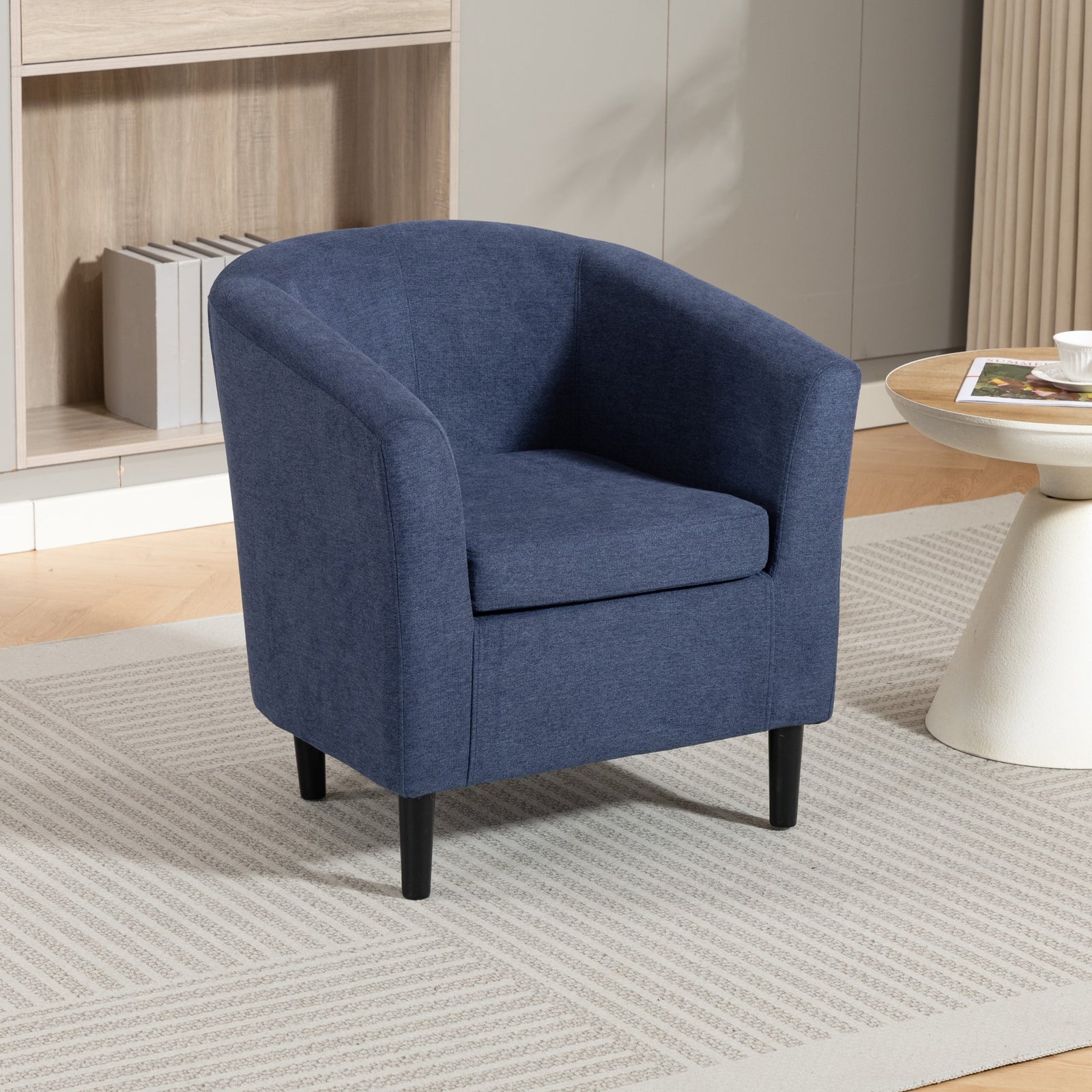 Beulah Fabric Accent Chair | Denim
