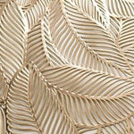 Set Of 2 Floral Leaf Decorative Gold Placemats