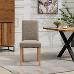 Set Of 2 Maiolo Fabric Dining Chairs | Brown