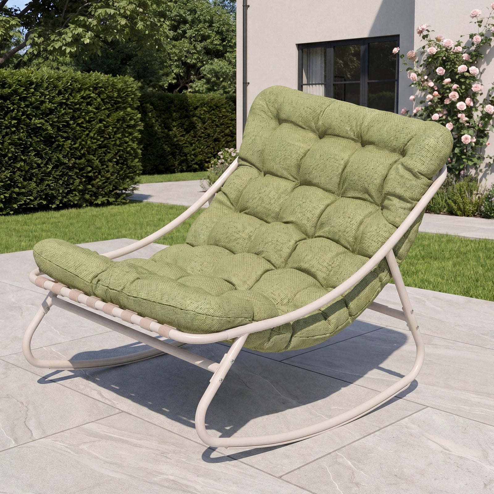 Softrock Outdoor Rocking Chair | One Size | Green