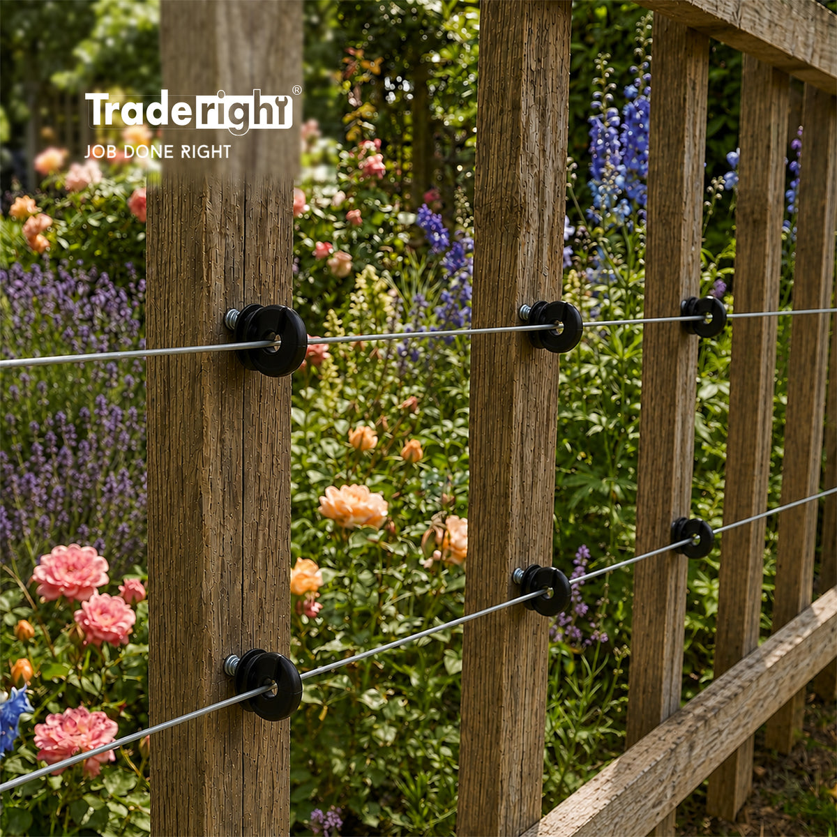 Electric Fence Insulators Grooved Pp+pe Black 120pc | Black