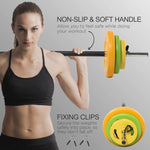 20kg Adjustable Weights Barbell Set For Strength Training | Orange