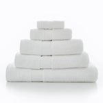 Egyptian Embrace Towels – 550gsm Egyptian Cotton, Fluffy Soft & Highly Absorbent | Face Cloth (x4) | White