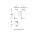 Soap Dispenser, 200ml, Self-adhesive, Matt Black, Next Collection
