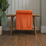 Snuggle Touch Microfibre Supersoft Fleece Throw | 140cm x 180cm | Burnt Orange
