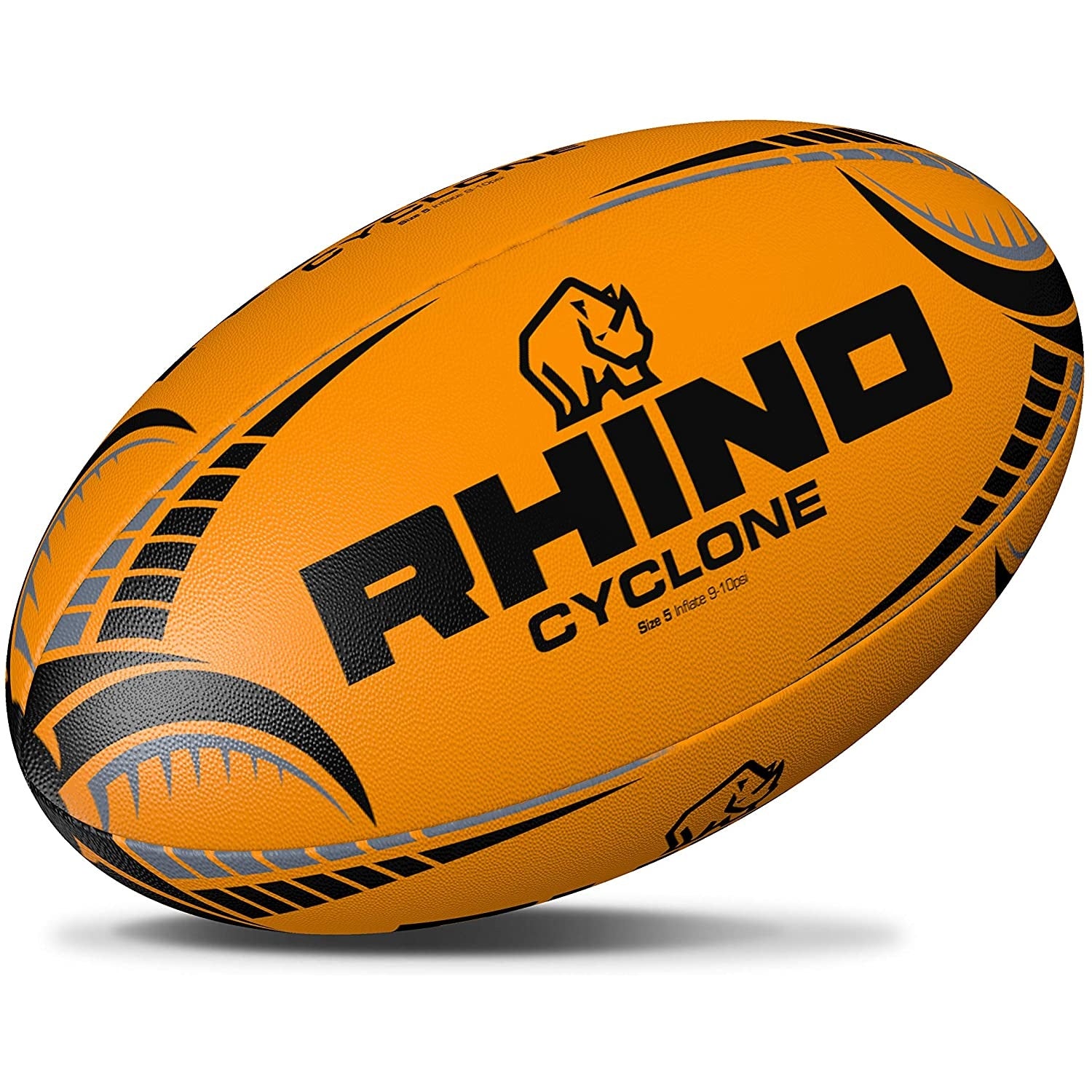 Cyclone Rugby Ball | 5 | Orange
