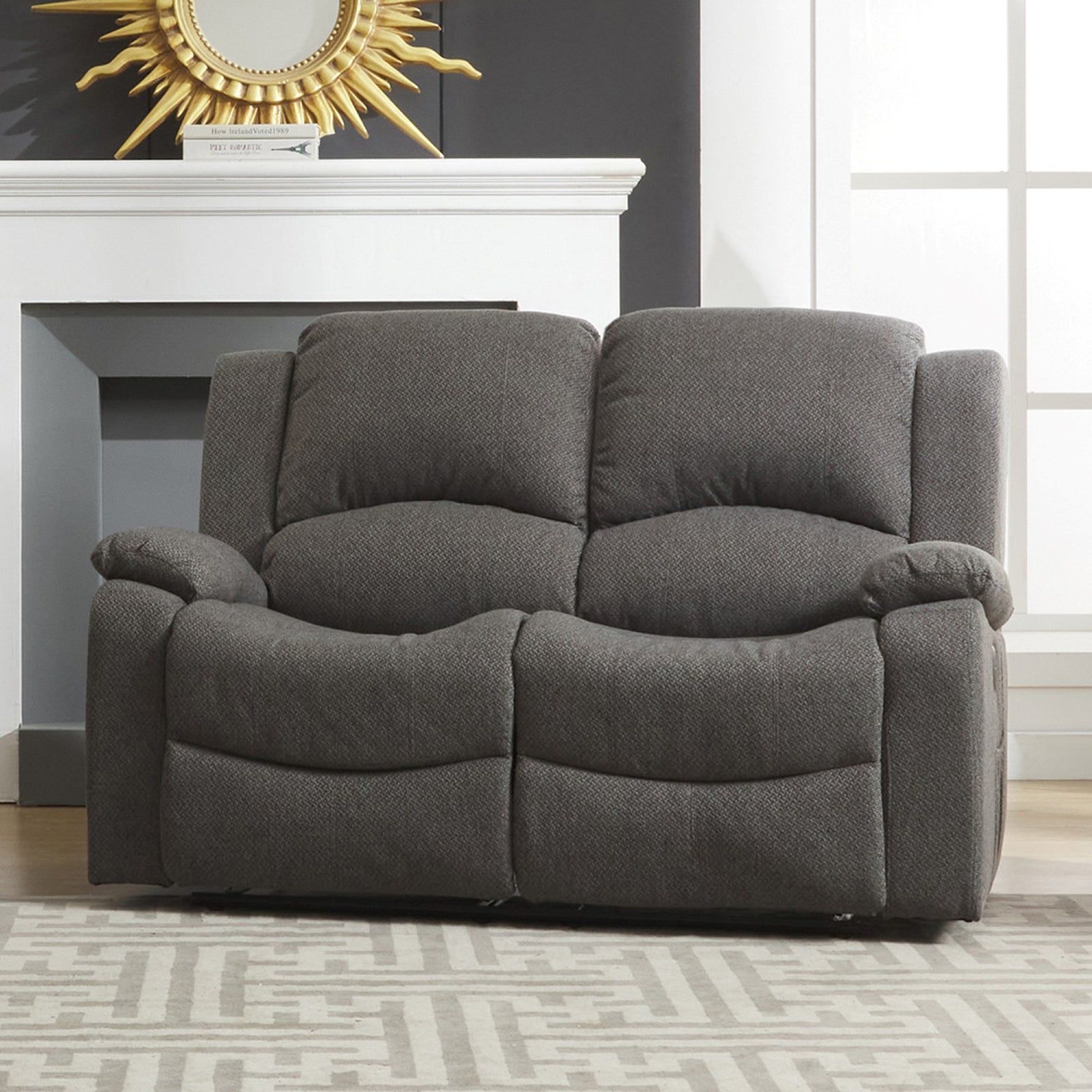 Marldon 2 Seat Electric Reclining Sofa | 2 | Dark Grey