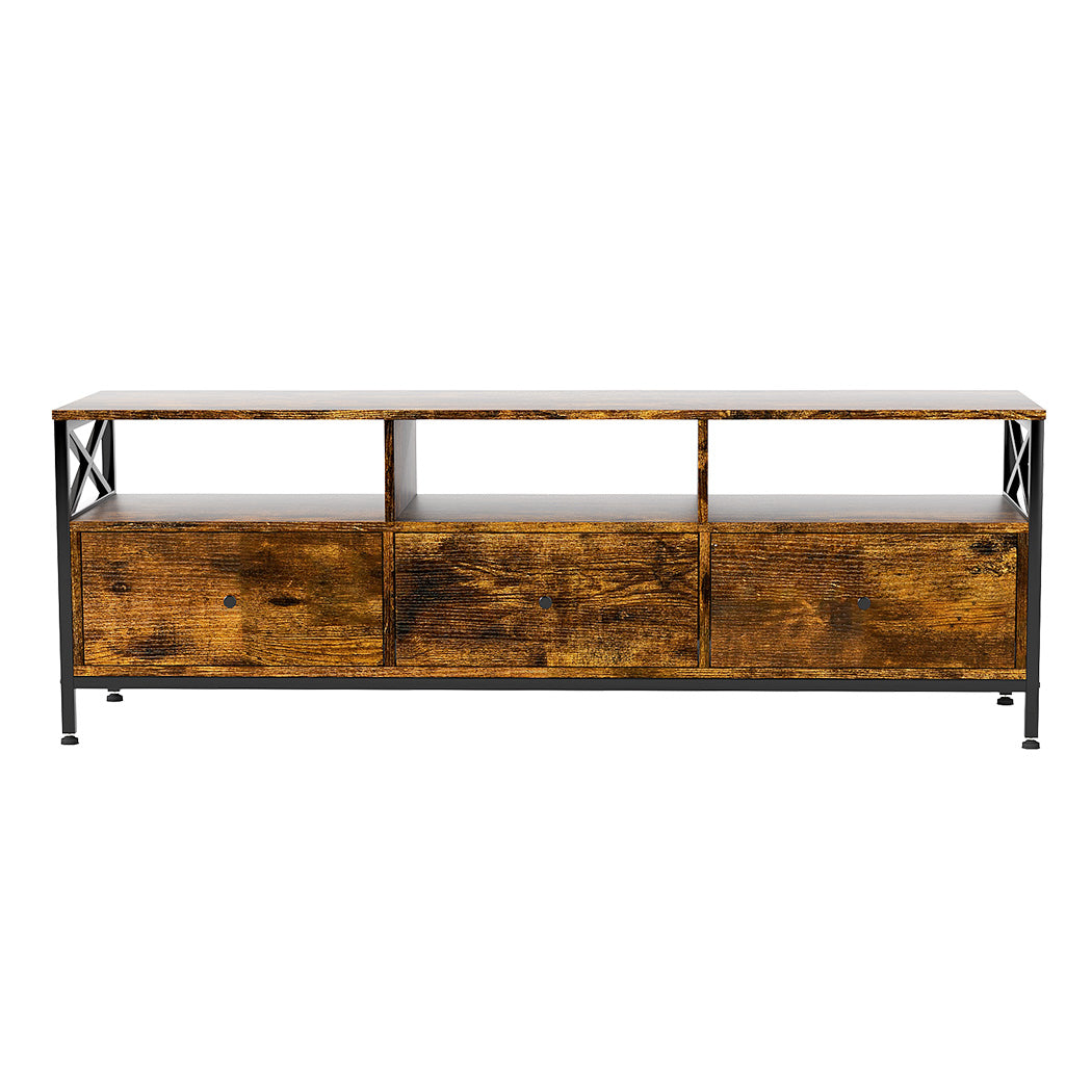 Tv Stand Cabinet Entertainment Unit With Drawers Shelves For 65 Inch Tv | Brown