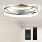 Ceiling Fan With Light And & App Control, 6 Speed, 50 Cm | Silver