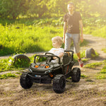 12v Kids Ride On Car, Electric Truck W/ Remote, Four Suspension Wheels | Black